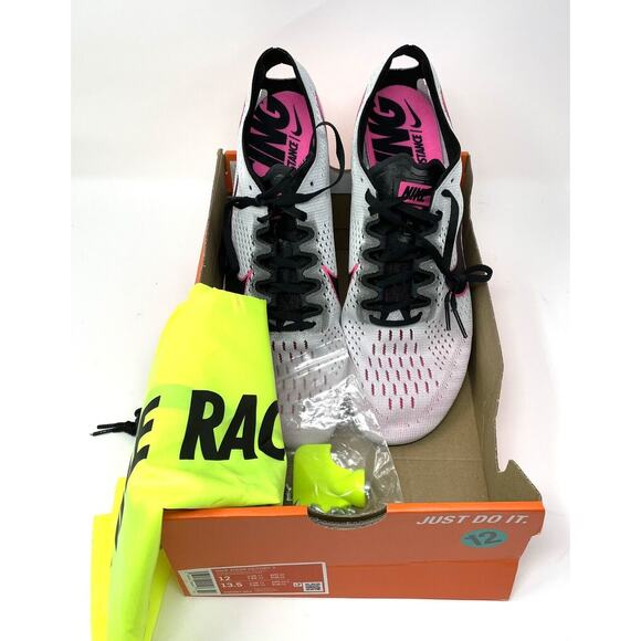 Nike Zoom Victory 3 Track Spikes Mens Sz 12 Pink Gray 835997-002 *NO LID* main image 4